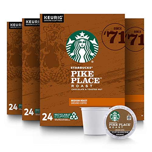 Book Cover Starbucks Pike Place Roast K Cups, 96-Count