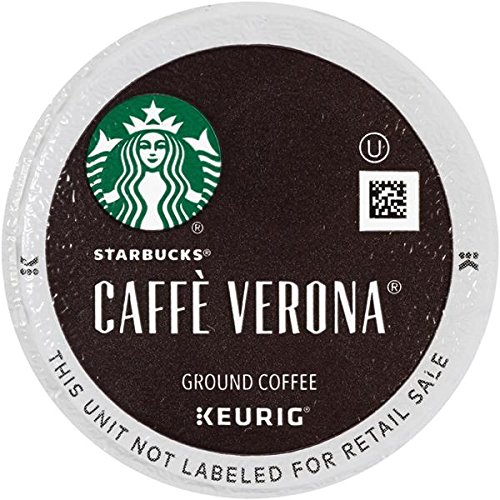 Book Cover Starbucks Caffe Verona Dark, K-Cup for Keurig Brewers, 96 Count