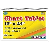 Chart Tablets 16x24 Assorted Blank