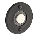 Baldwin 4851190 Round Bell Button, Black