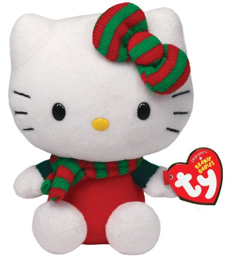 Book Cover Ty Beanie Babies Hello Kitty - Red Christmas Outfit