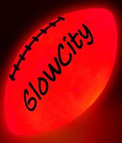 GlowCity Light Up Football-Seen On Dude Perfect-Official Size-High Bright LED Lights-Glow in The Dark Football-Night Light Ball Sports