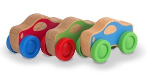 Melissa & Doug Stacking Cars Wooden Baby Toy