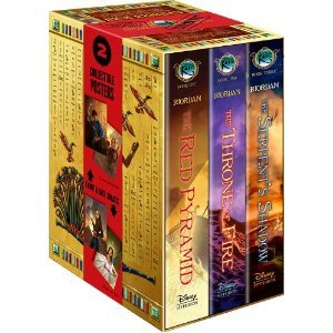 Rick Riordan's The Kane Chronicles 3 Books Deluxe Boxed Set with 2 Posters [Hardcover] (The Red Pyramid, The Throne of Fire, The Serpent's Shadow)