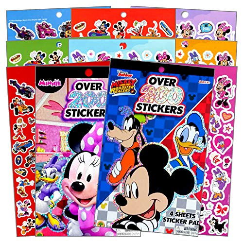 Book Cover Disney Mickey Mouse Sticker Pad and Minnie Mouse Sticker Pad Set (Over 400 Stickers total!)
