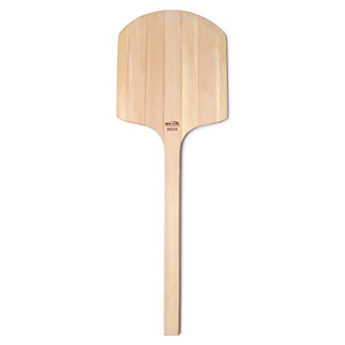 New Star Foodservice Wooden Pizza Peel, 12" x 14" x 36", Wood