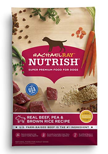 Book Cover Rachael Ray Nutrish Premium Natural Dry Dog Food, Real Beef, Pea, & Brown Rice Recipe, 28 Pounds