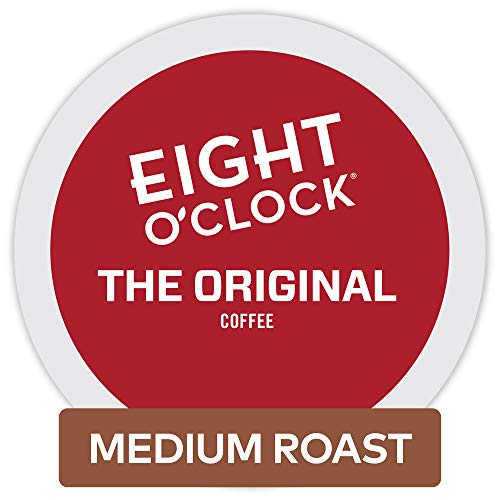 Book Cover Eight O'Clock Coffee The Original, Single Serve Coffee K-Cup Pod, Medium Roast, 24