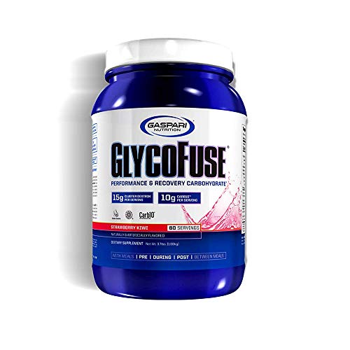 Gaspari Nutrition - Glycofuse - Rapid Performance, Recovery Carbohydrate, Energy & Endurance - 60 Serving (Strawberry Kiwi)