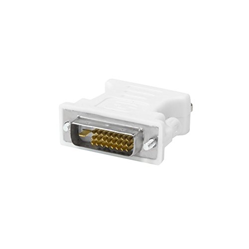 Kingwin DVI-D 24+1 Male to VGA HD 15 Female Adapter for HDTV, Gaming, Projector, DVD, Laptop, PC, Computers. Convert VGA/SVGA Monitors to DVI, and Supports Hot Plugging of DVI Display Devices