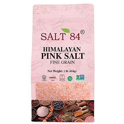 Wbm Himalayan Chef Coarse Himalayan Zip Lock Salt Bag, Pink, 17.5 Oz