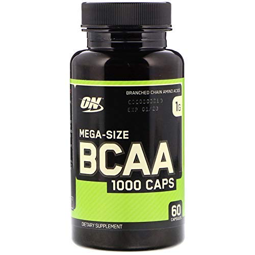 Book Cover OPTIMUM NUTRITION Instantized BCAA Capsules, Keto Friendly Branched Chain Essential Amino Acids, 1000mg, 60 Count