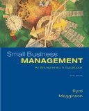 Small Business Management: An Entrepreneur's Guidebook 6th Edition by Byrd, Mary Jane, Megginson, Leon [Paperback]