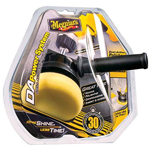Meguiar's G3500 Dual Action Power System Tool, Boost Your Auto Care Arsenal with This Car Detailing Tool, Apply Product and Remove Imperfections, Conveniently Attaches to Most Standard Drills