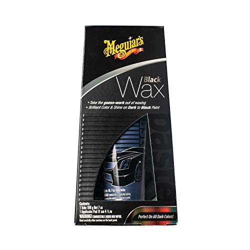 Book Cover Meguiar's Black Wax - Black Car Wax Creates Deep Reflections and Gloss - G6207, 7 oz