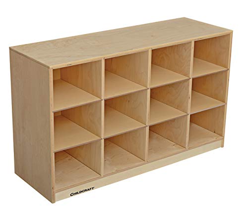 Childcraft Mobile Toddler Cubby, 12 Compartments, 38-3/8 x 13 x 24 Inches