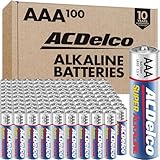 ACDelco AAA Super Alkaline Batteries in Recloseable Package, 100 Count