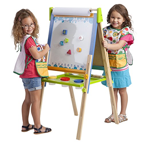 Book Cover ECR4Kids 3-in-1 Premium Standing Adjustable Art Easel with Accessories for Kids Play Time