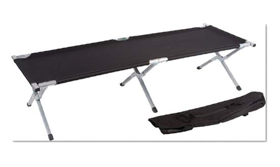 75" Portable Folding Camping Bed & Cot - 260 lbs. Capacity By Trademark Innovations (Black)