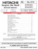Hitachi 55HDT79 service manual