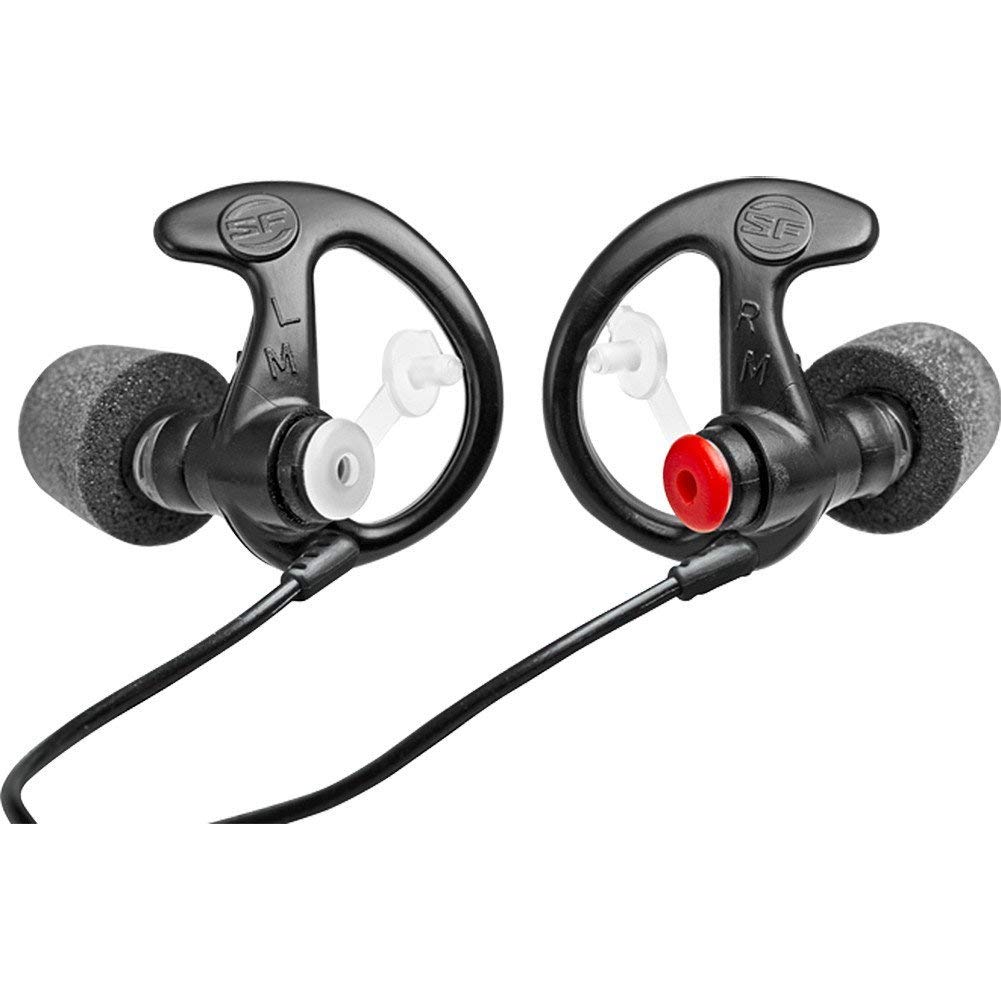 Book Cover SureFire EP7 Sonic Defenders Ultra filtered Earplugs w/ Comply Canal Tips, reusable Black Small