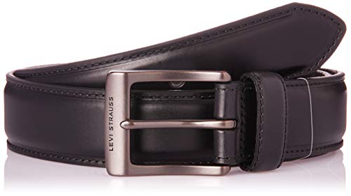 Book Cover Levi's Men's 100% Leather Belt with Prong Buckle