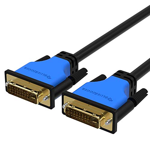 Book Cover BlueRigger DVI to DVI Cable (3 Feet, Monitor Cable, Dual Link, Male to Male, Black)