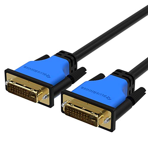BlueRigger DVI to DVI Cable (15 Feet, Monitor Cable, Dual Link, Male to Male, Black)