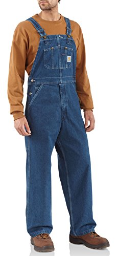 Carhartt Men's Big & Tall Washed Denim Bib Overall