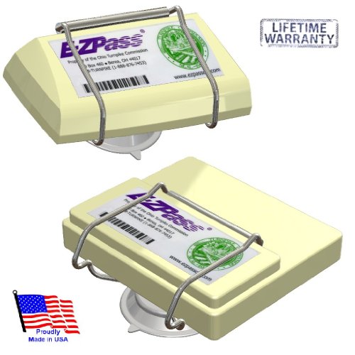 Book Cover JL Safety EZ Pass-Port -  Indestructible Holder fits Mini and OLD size EZ Pass (not the Flex or HOV switch models), I Pass, I Zoom, PalPass hard case and FasTrak transponders. Holder only. Made in USA