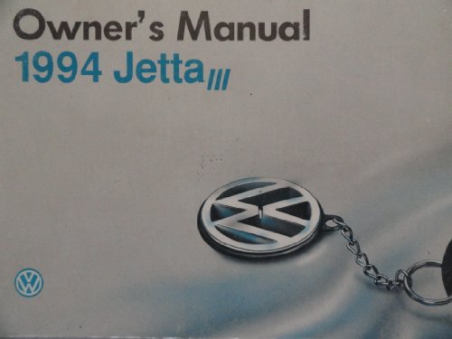 1994 VW Jetta III Owners Manual Volkswagen