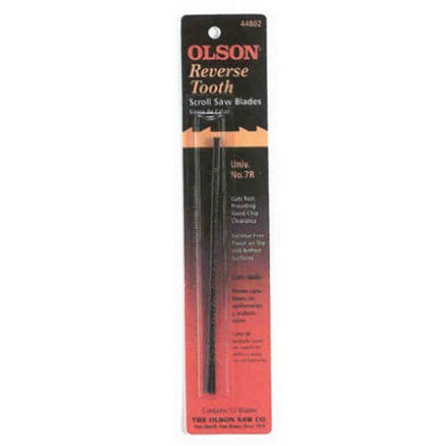 Olson SA4480 Lot de 2 lames de scie à chantourner à denture inversée