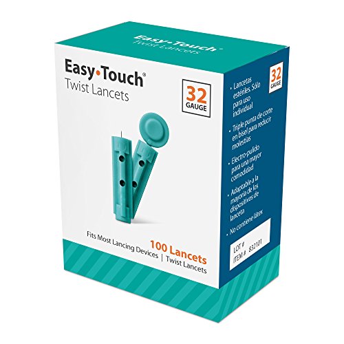Book Cover EasyTouch Twist Lancets - 32 G, (100 per Box)
