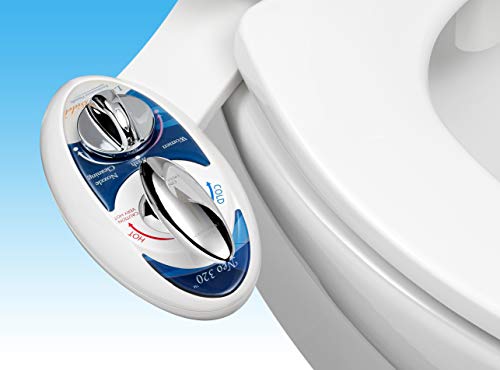 LUXE Bidet BidetNeo320s Attachment Bidet, Blue, 13.5 x 7 x 3 inches