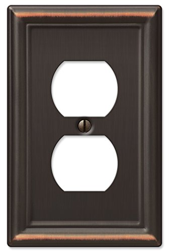 Book Cover Amerelle 149DDB Chelsea Steel Wallplate 1 Duplex Outlet Aged Bronze