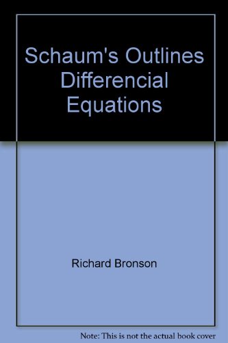 Schaum's Outlines Differencial Equations