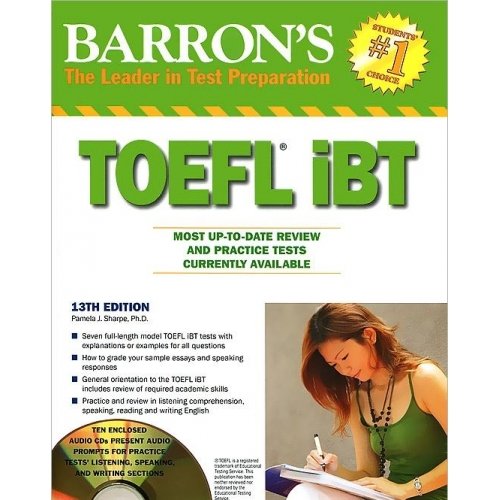 Barron's Toefl IBT Review and Practice Tests 10 Cds 13th Edition