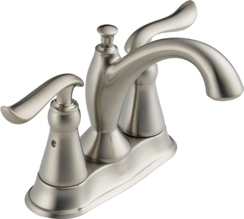 Delta Faucet Linden 2-Handle Centerset Bathroom Faucet with Diamond Seal Technology and Metal Drain Assembly, Stainless 2594-SSMPU-DST