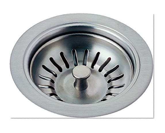 Delta Faucet 72010-AR Flange and Strainer Kitchen Sink, Arctic Stainless