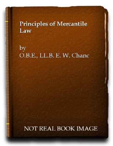 Principles of Mercantile Law