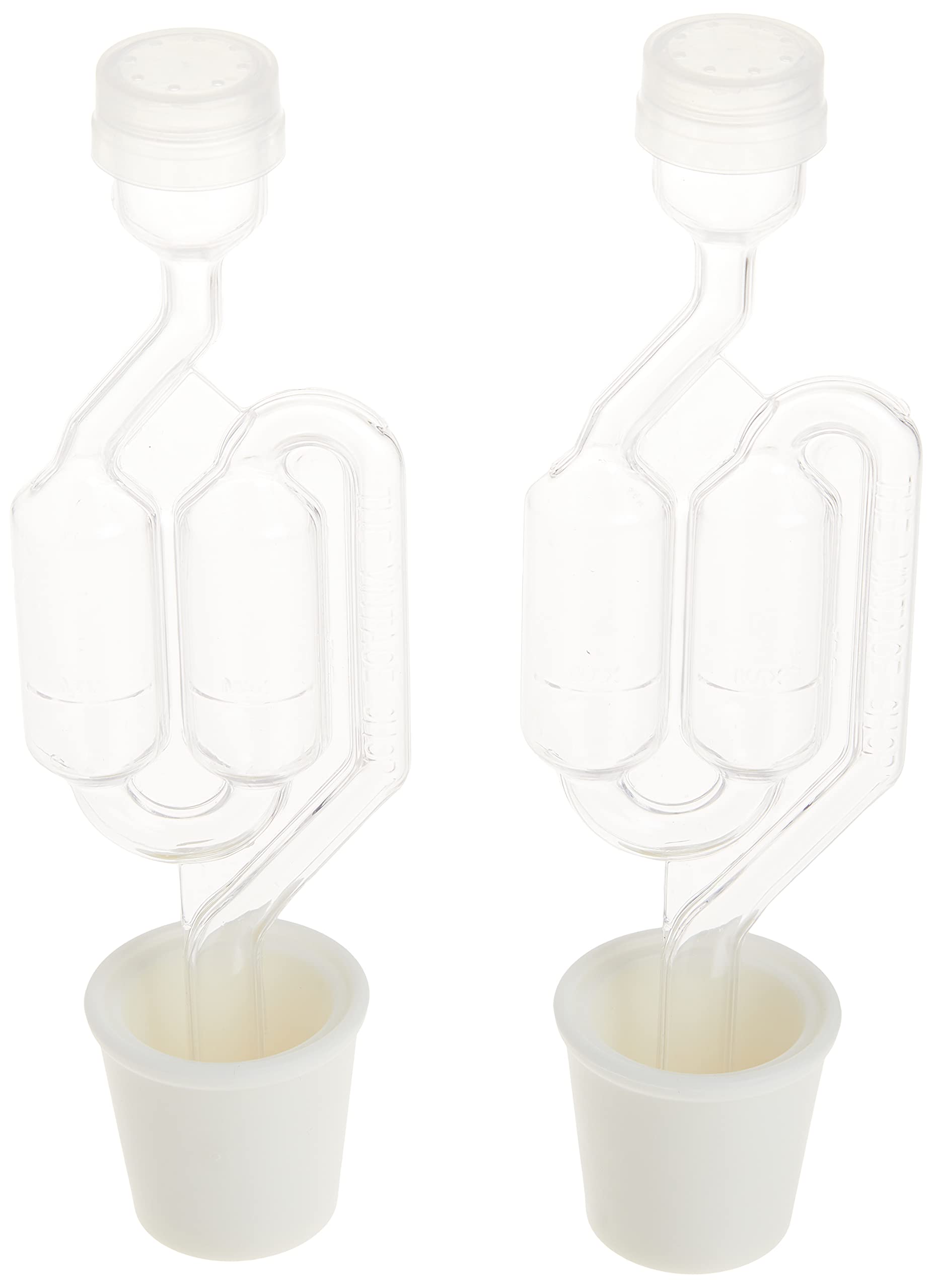 Book Cover Twin Bubble Airlock and Carboy Bung (Pack of 2)