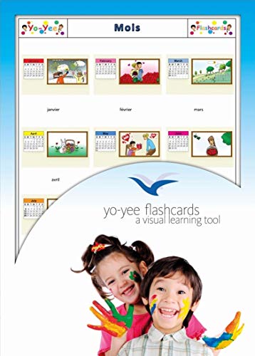 Fiches de vocabulaire - Mois - Months of The Year Flashcards in French for Kids, Beginners and Adults
