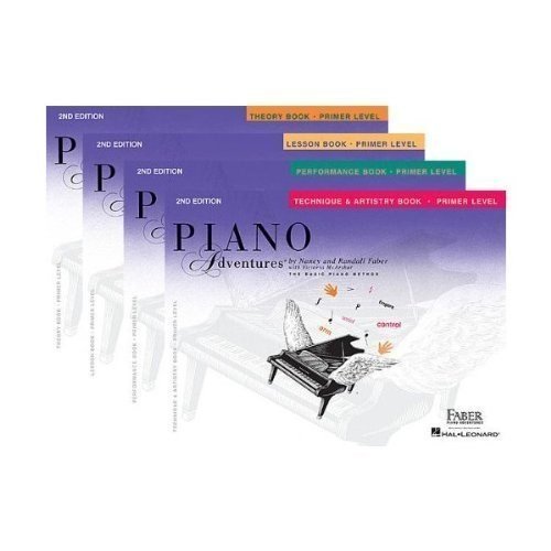 Book Cover Faber Piano Adventures Primer Level Learning Library Pack - Lesson, Theory, Performance, and Technique & Artistry Books