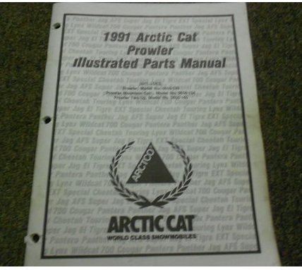 1991 Arctic Cat Prowler Illustrated Service Parts Catalog Manual FACTORY OEM