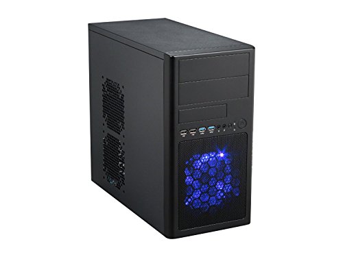 Book Cover Rosewill Micro-ATX Mini Tower Computer Case with Dual USB 3.0, Dual Fans and 12.5-Inch Card LINE-M Black