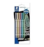 STAEDTLER 8323-S BK5 Metallic Markers - Assorted Colours (Pack of 5)
