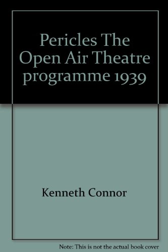 Pericles The Open Air Theatre programme 1939