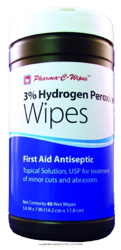 3% Hydrogen Peroxide Wipes [WIPES HYDROGEN PEROX CANN 40CT]
