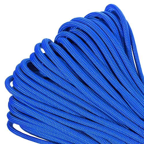 Paracord Planet - Genuine Type III 550 Paracord Nylon Colors Multiple Sizes – 550 LB Tensile Strength (Royal Blue, 100 feet)
