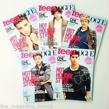 Teen Vogue Magazine (December 2012) One Direction - 5 Covers (Harry, Louis, Liam, Zayn, Niall)